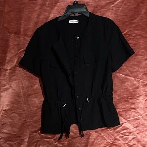 Calvin Klein Black Short Sleeve Blouse